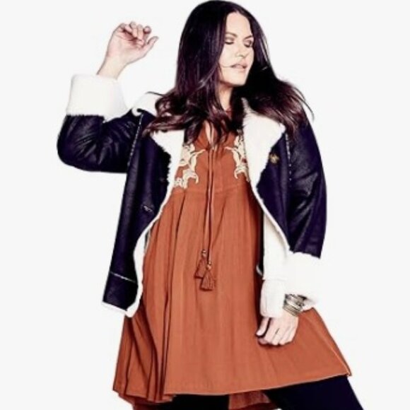 Embroidered Tunic Dress Top Blouse Arla Embroidery Size 26 28 (3X) Amber Boho - Picture 7 of 12